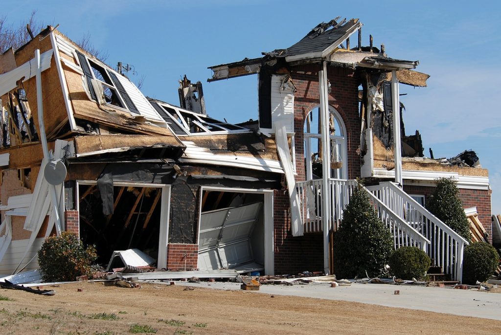 house fire, home, fire
